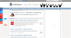 Desktop Screenshot of petitionvoice.com